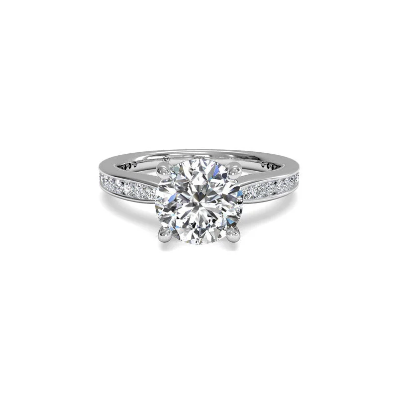 Your Dream Jewelry At Dream Prices – Shop Now Tapered Channel-Set Round Brilliant Diamond Engagement Ring Your Dream Jewelry At Dream Prices – Shop Now Tapered Channel-Set Round Brilliant Diamond Engagement Ring