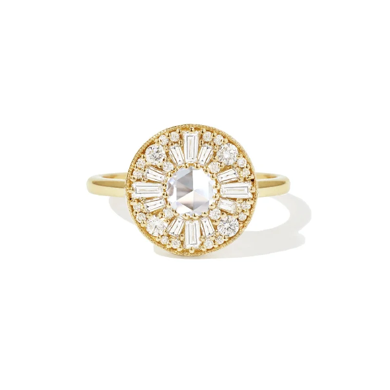 Classic And Modern Jewelry Styles On Sale Round Shape Rose Cut Diamond Mosaic Ring Classic And Modern Jewelry Styles On Sale Round Shape Rose Cut Diamond Mosaic Ring