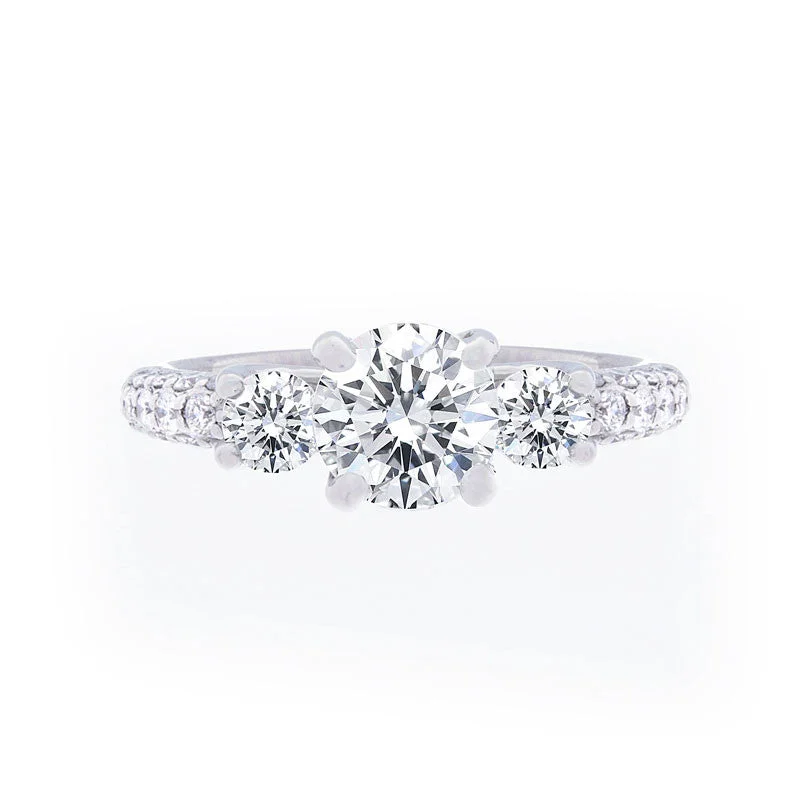 Get The Jewelry You Love At A Price You Love Forevermark Three Stone Engagement Ring for 1.50 carat center Get The Jewelry You Love At A Price You Love Forevermark Three Stone Engagement Ring for 1.50 carat center