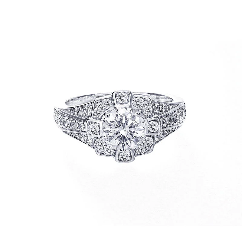 Elegant Necklaces And Bracelets At Limited-Time Offers Vintage Round Halo Three-Row Tapered Band Engagement Ring Elegant Necklaces And Bracelets At Limited-Time Offers Vintage Round Halo Three-Row Tapered Band Engagement Ring