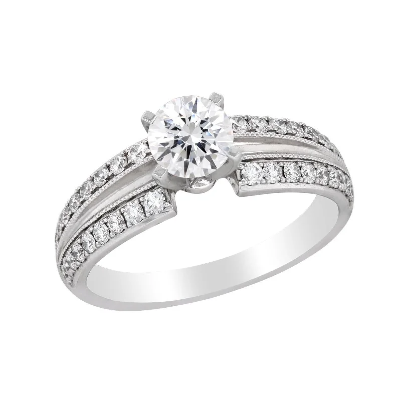 Flash Jewelry Sale – Get Stunning Pieces At Low Prices WHITE GOLD ENGAGEMENT RING SETTING WITH 36 DIAMONDS, .38 CT TW Flash Jewelry Sale – Get Stunning Pieces At Low Prices WHITE GOLD ENGAGEMENT RING SETTING WITH 36 DIAMONDS, .38 CT TW