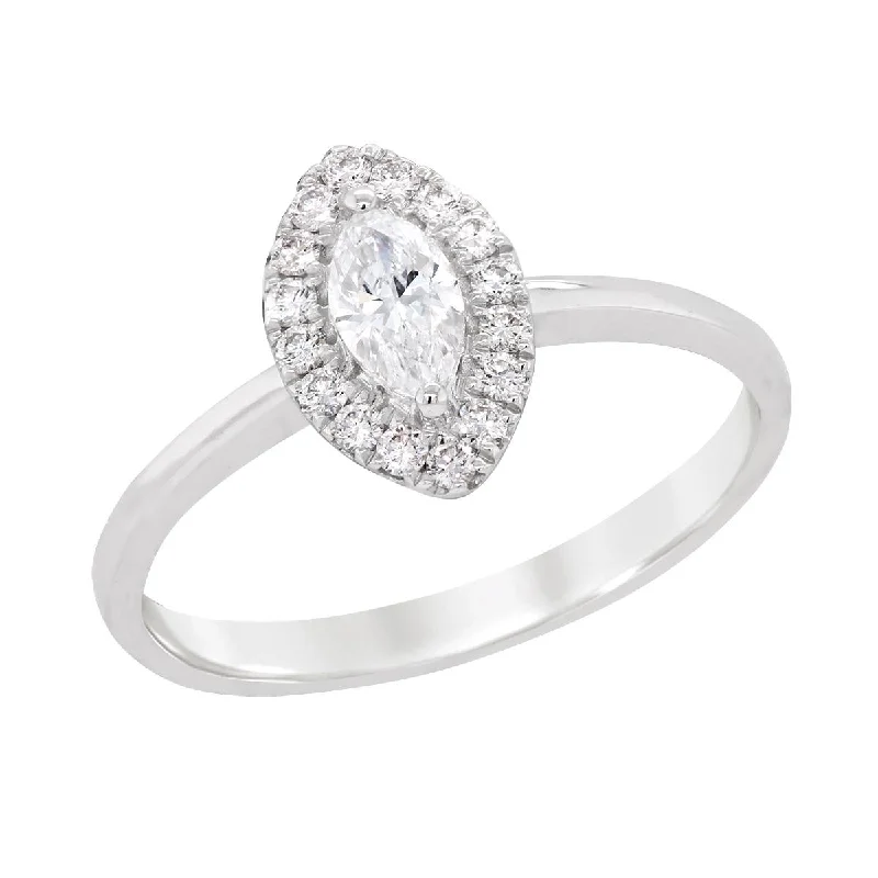 Jewelry Deals That Sparkle – Shop Today WHITE GOLD ENGAGEMENT RING WITH MARQUISE DIAMOND HALO. 3/8 CT TW Jewelry Deals That Sparkle – Shop Today WHITE GOLD ENGAGEMENT RING WITH MARQUISE DIAMOND HALO. 3/8 CT TW
