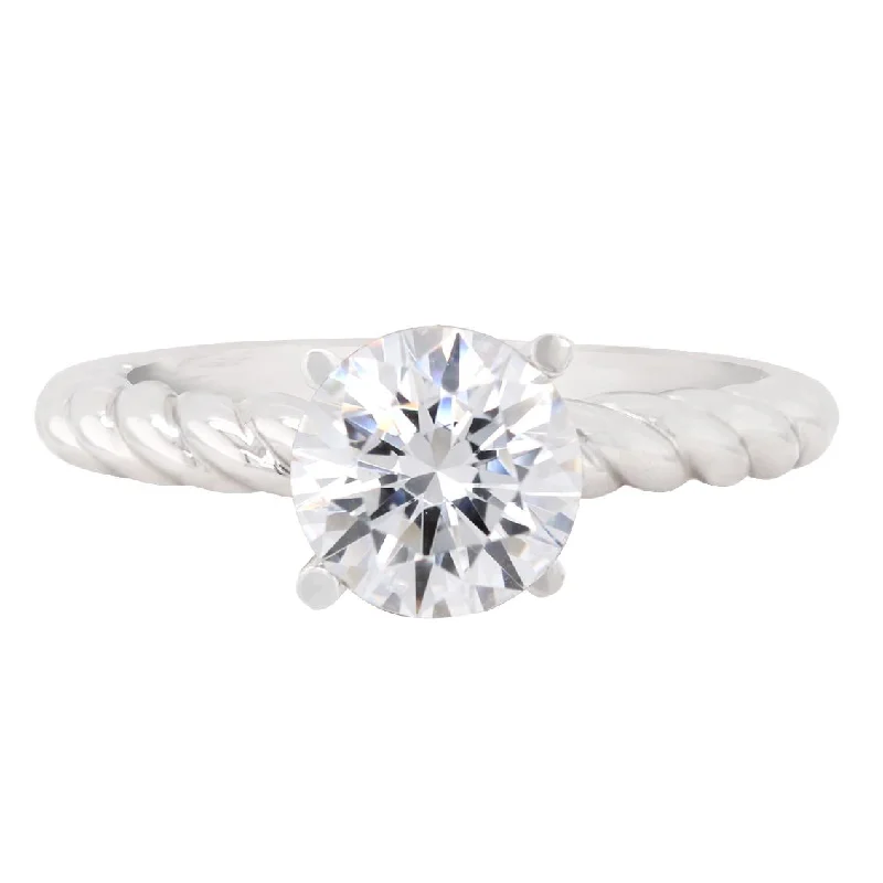 Seasonal Jewelry Deals – Elevate Your Style WHITE GOLD SOLITAIRE ENGAGEMENT RING SETTING WITH TWISTED SHANK Seasonal Jewelry Deals – Elevate Your Style WHITE GOLD SOLITAIRE ENGAGEMENT RING SETTING WITH TWISTED SHANK
