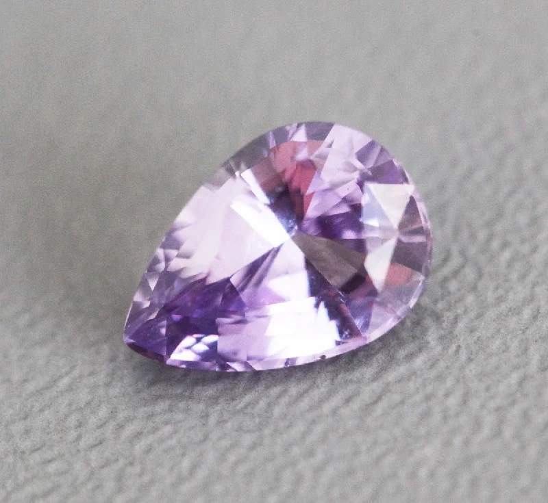 High-End Jewelry, Now More Affordable Than Ever Loose 1.52 Ct Pear Purple Sapphire