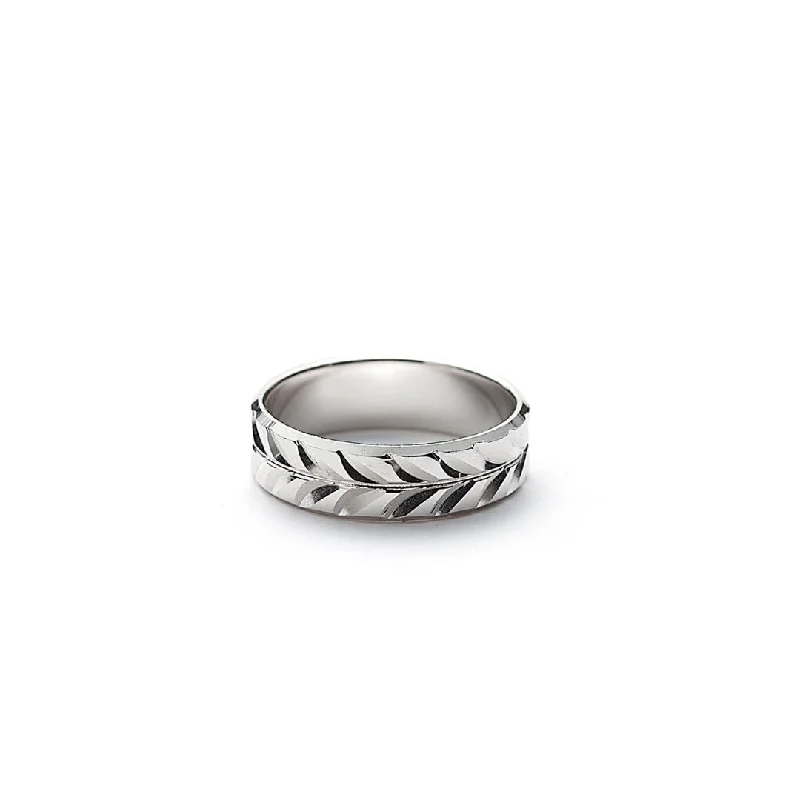 Stunning Statement Jewelry, Unbeatable Discounts Hope Tire Band Silver Ring