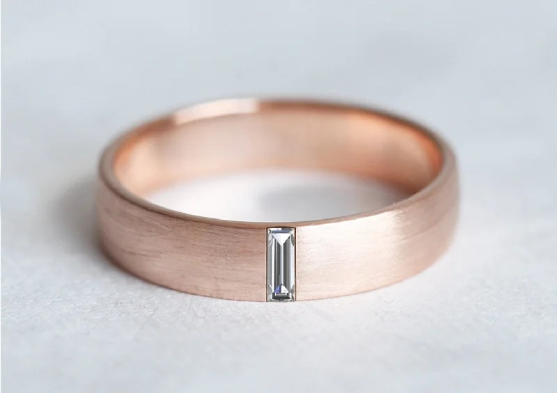 Don't Miss Out On Bestselling Jewelry At Special Prices Unisex Baguette Diamond Wedding Band - Gold Men'S Ring Band Don't Miss Out On Bestselling Jewelry At Special Prices Unisex Baguette Diamond Wedding Band - Gold Men'S Ring Band