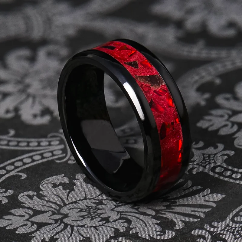 Affordable Glamour – Premium Jewelry For Less Crimson Flare Glowstone Ring