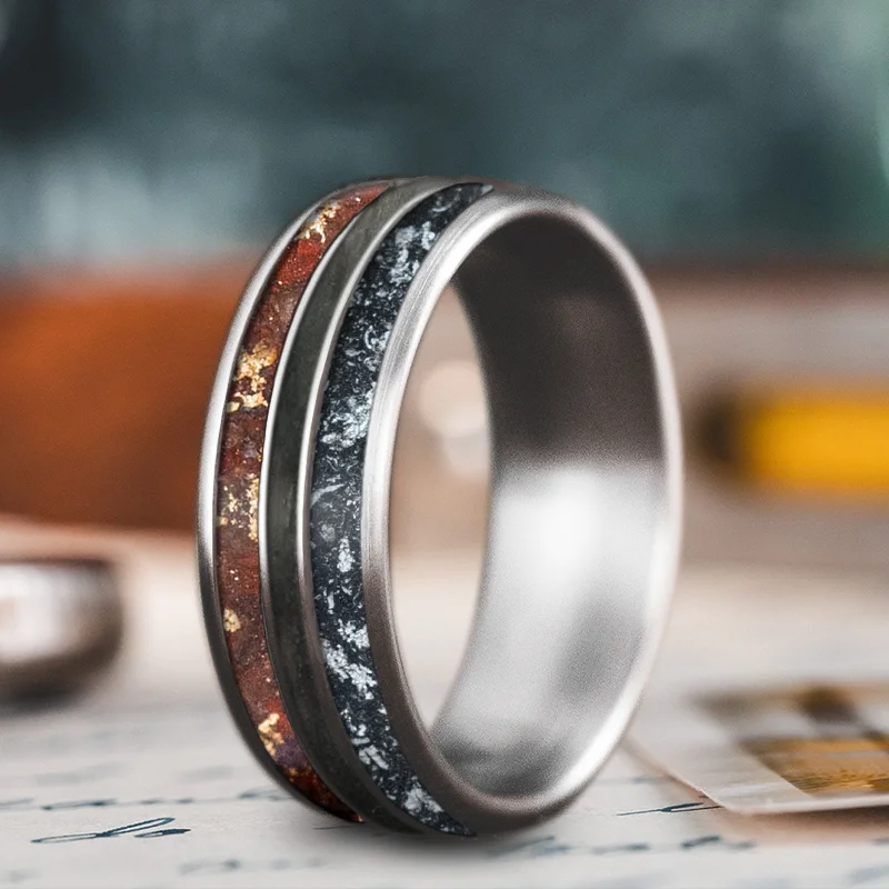 Exclusive Jewelry Offers – Shine For Less Custom Design - 3-Inlay Narrow Center Ring Pi5jm-fd5bxP9FFXUhrrXgFT Exclusive Jewelry Offers – Shine For Less Custom Design - 3-Inlay Narrow Center Ring Pi5jm-fd5bxP9FFXUhrrXgFT