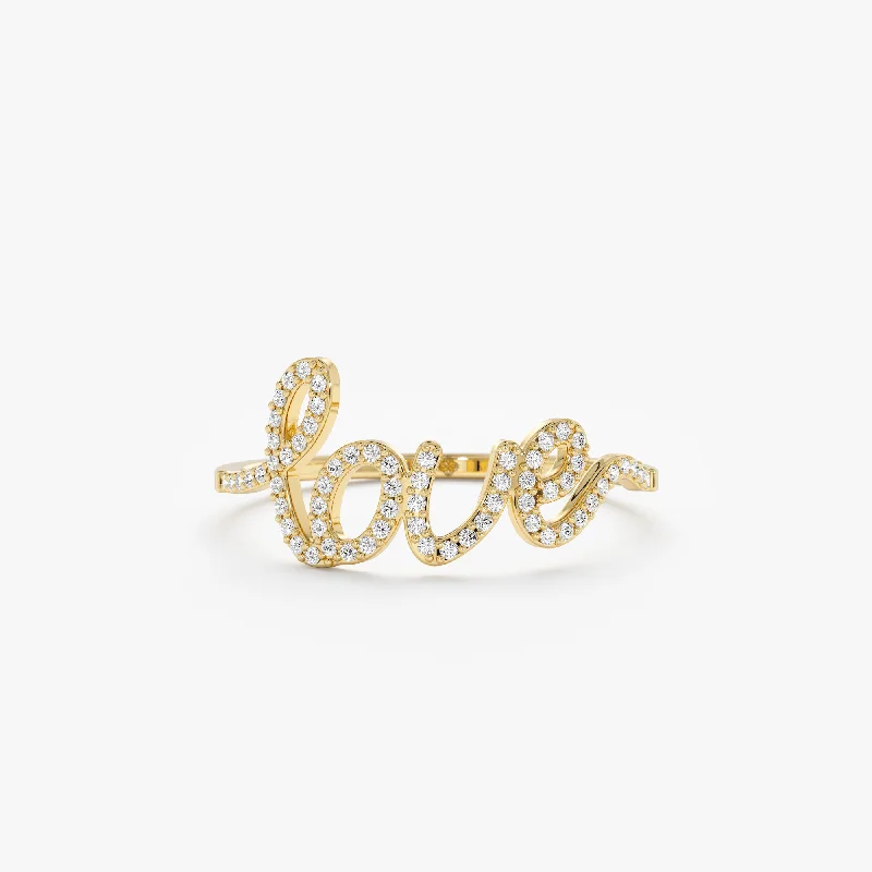 Stunning Jewelry Pieces At The Lowest Prices Ever Diamond Cursive Love Ring, Desiree Stunning Jewelry Pieces At The Lowest Prices Ever Diamond Cursive Love Ring, Desiree