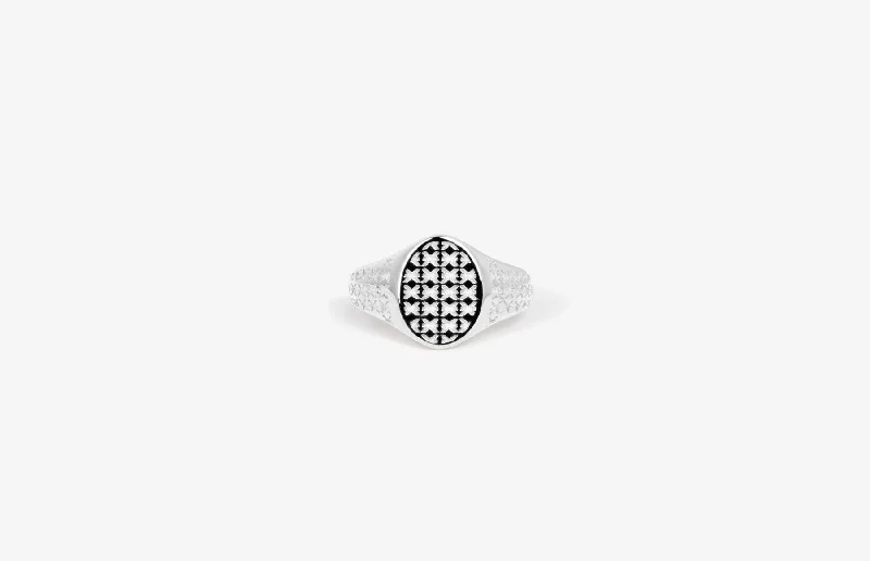 Must-Have Jewelry Pieces At Reduced Prices IX Mini Oval Logo Signet Ring