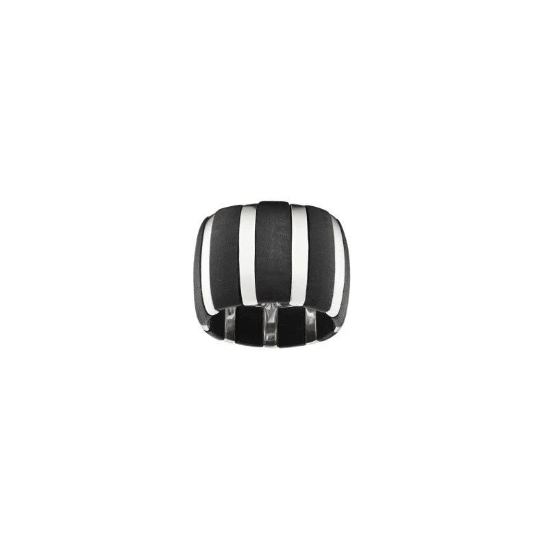 Dazzle In Elegance With Our Biggest Jewelry Sale Isadora Striped Silver Ring