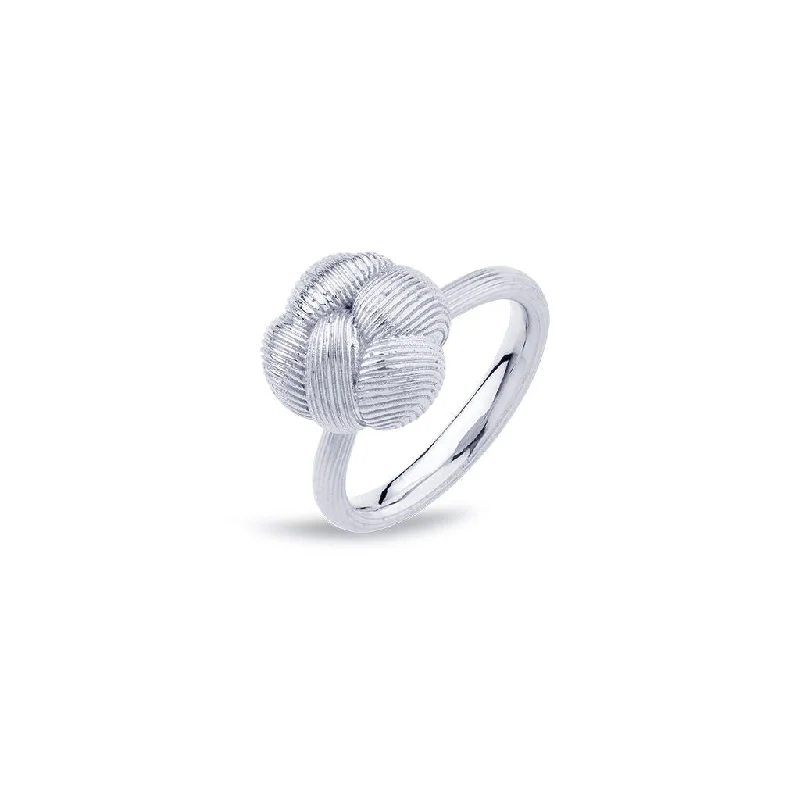 Trendy Minimalist Jewelry For Everyday Wear Savá 18K Whitegold Ring Big