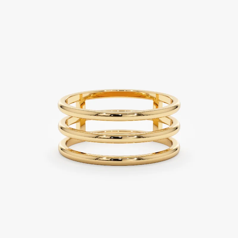Your Dream Jewelry At Dream Prices – Shop Now Solid Gold Triple Band, Makenna