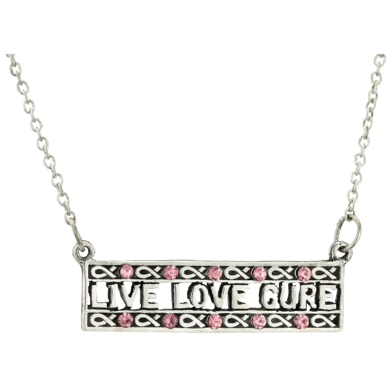 Your Dream Jewelry At Dream Prices – Shop Now Live Love Cure Pink Ribbon Sterling Necklace