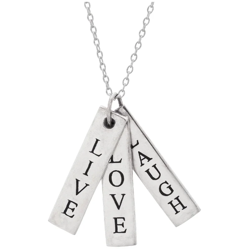 Trending Jewelry Styles Now At Limited-Time Discounts Live Love Laugh Sterling Necklace