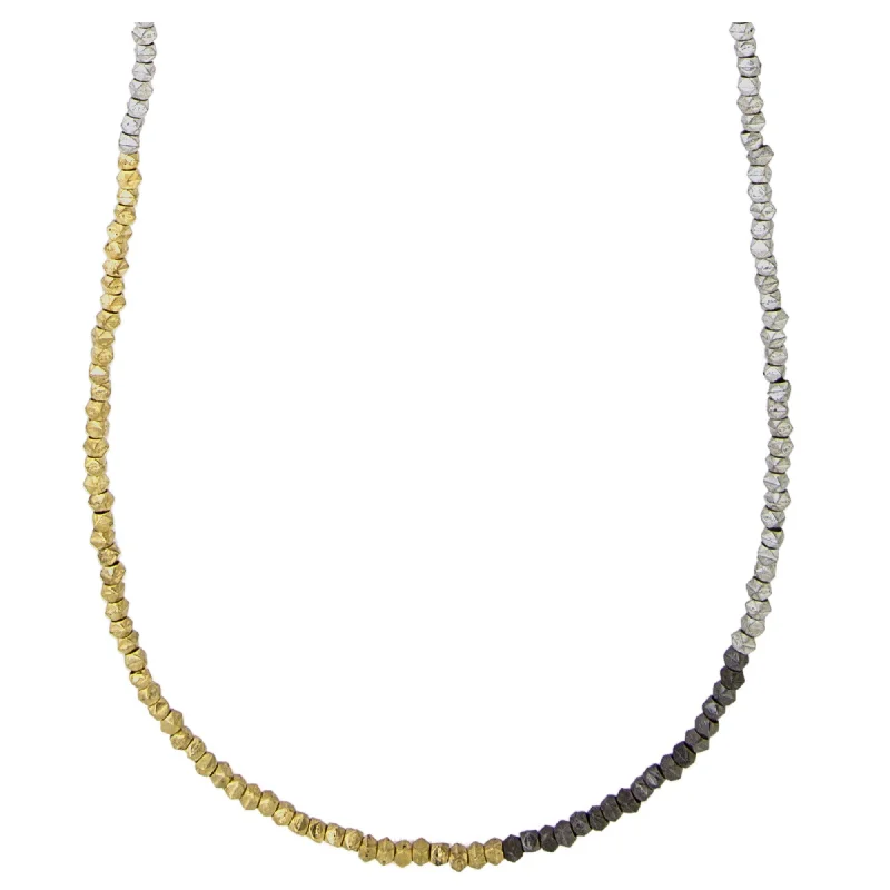 Don't Miss Out On Jaw-Dropping Jewelry Discounts Metallic Colorblock Necklace