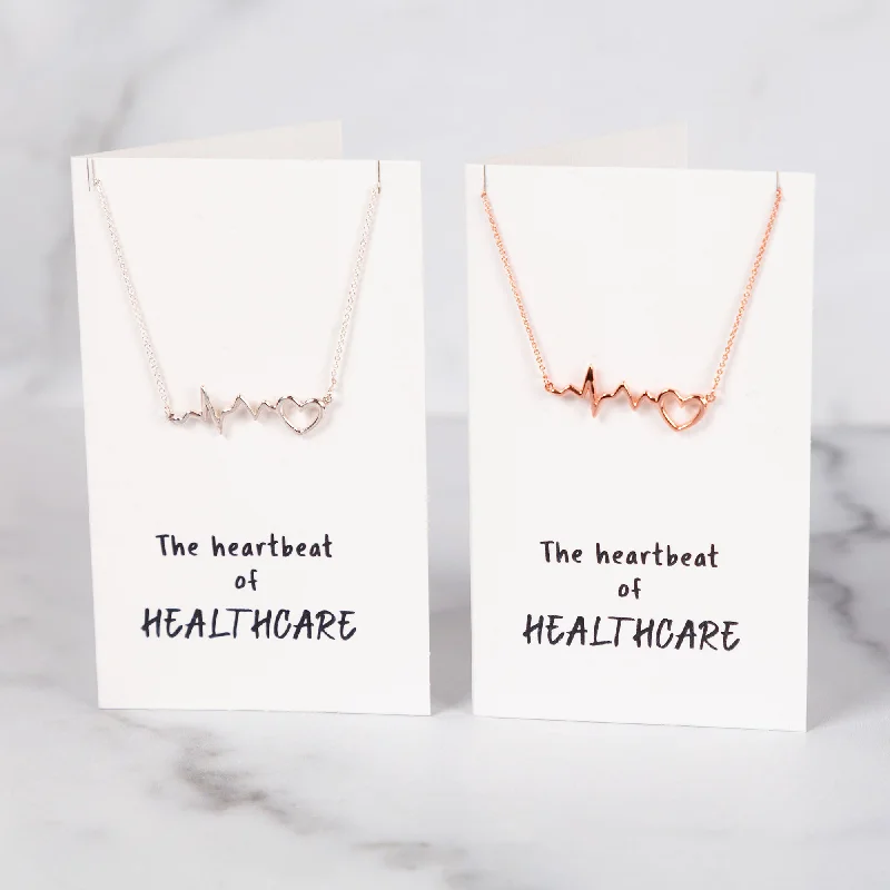 Shop Stylish Jewelry Now And Save Big The Heartbeat of Healthcare Necklace