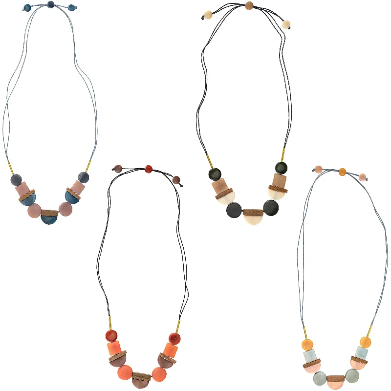 Celebrate Every Occasion With Sparkling Savings Lidia Tagua Wood & Brass Necklace