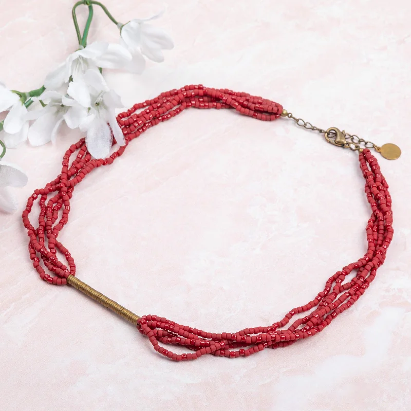 Modern Statement Jewelry For Bold Styling Iraqi Multi-Strand Beaded Necklace