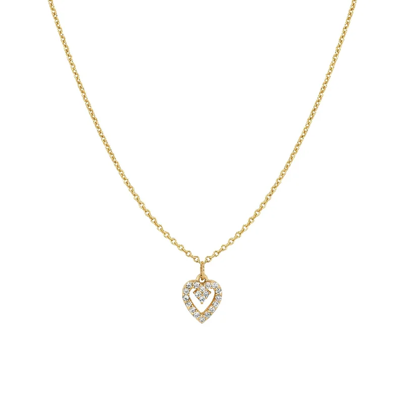 Special Offers On Handcrafted And Designer Jewelry Diamond Open Heart Necklace Yellow Gold