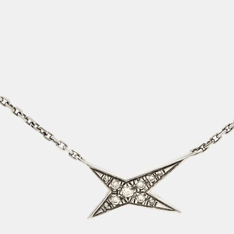 Seasonal Jewelry Sale – Upgrade Your Style Today Mauboussin Valentin For You Star Diamond 18K White Gold Necklace