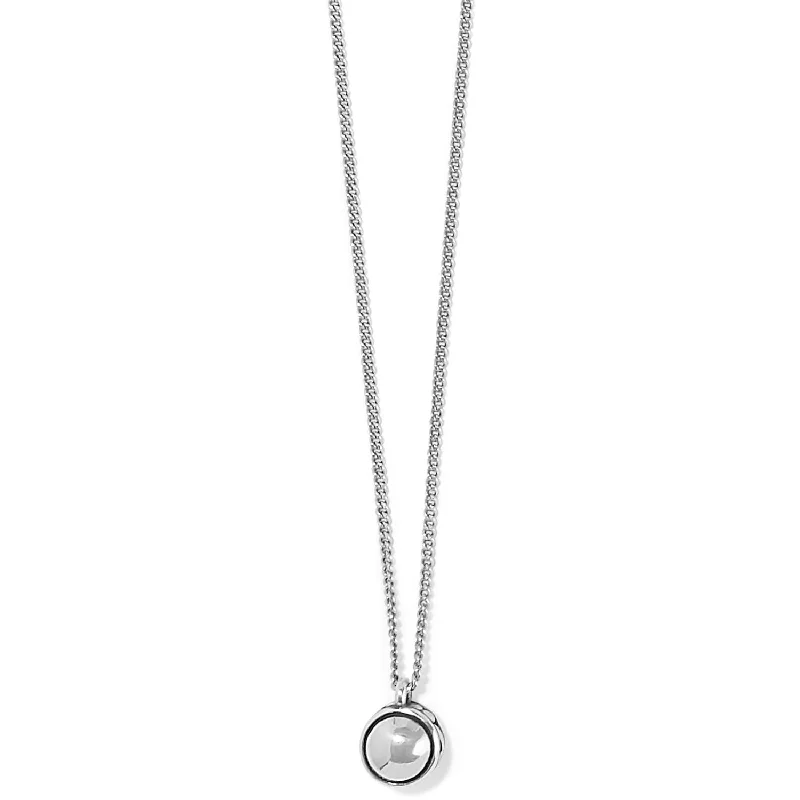 Discounted Luxury Jewelry – Shine Without The Splurge Women's Nuevo Petite Dome Necklace In Silver