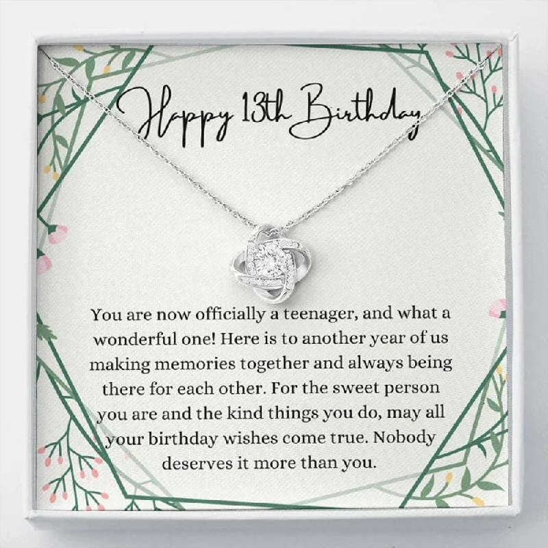 Personalized Engraved Jewelry For Meaningful Gifts 13th Birthday Necklace Gift Official Teenager Daughter Necklace Niece Necklace Gift For 13 Year Old Girl Gifts