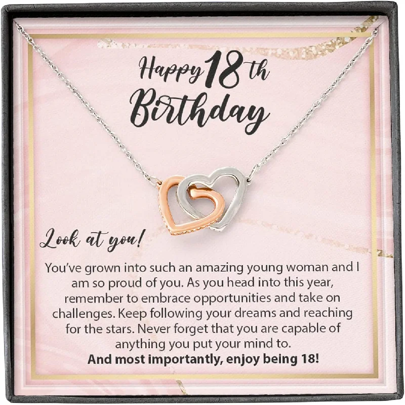 Delicate Crystal Jewelry For Sophisticated Charm 18th Birthday Necklace - Love Knot Necklace For Women Jewelry Gift For 18th Birthday 18 s For 18 Year Old Girl
