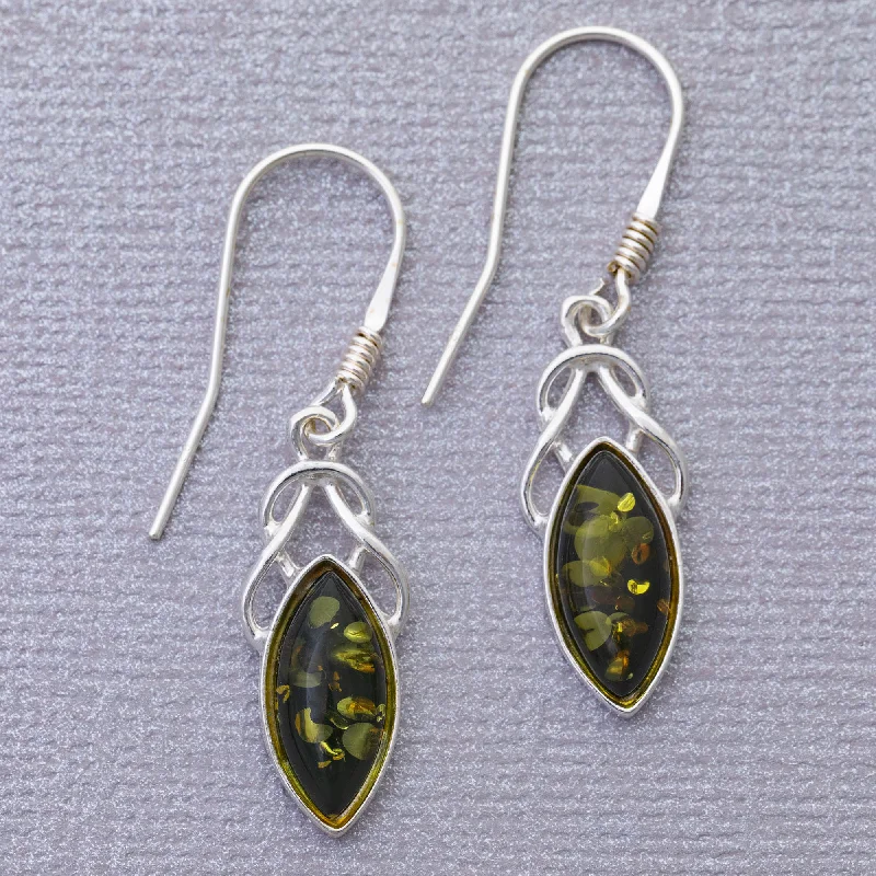 Shop Trending Jewelry With Exclusive Savings Green Amber Celtic Earrings