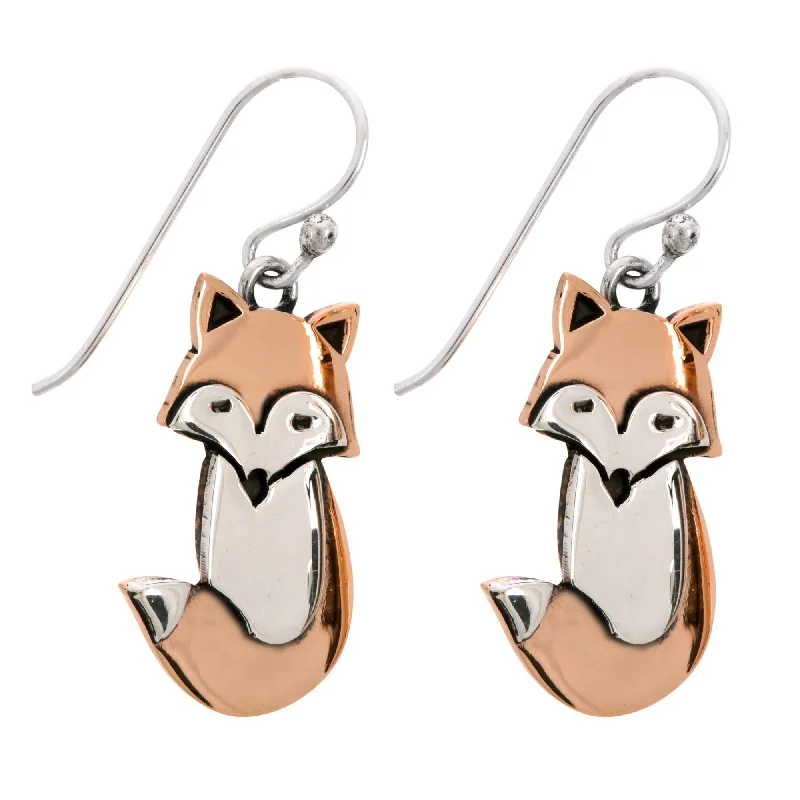 Best-Selling Jewelry Now Available At Special Deals Fox Sterling & Copper Earrings