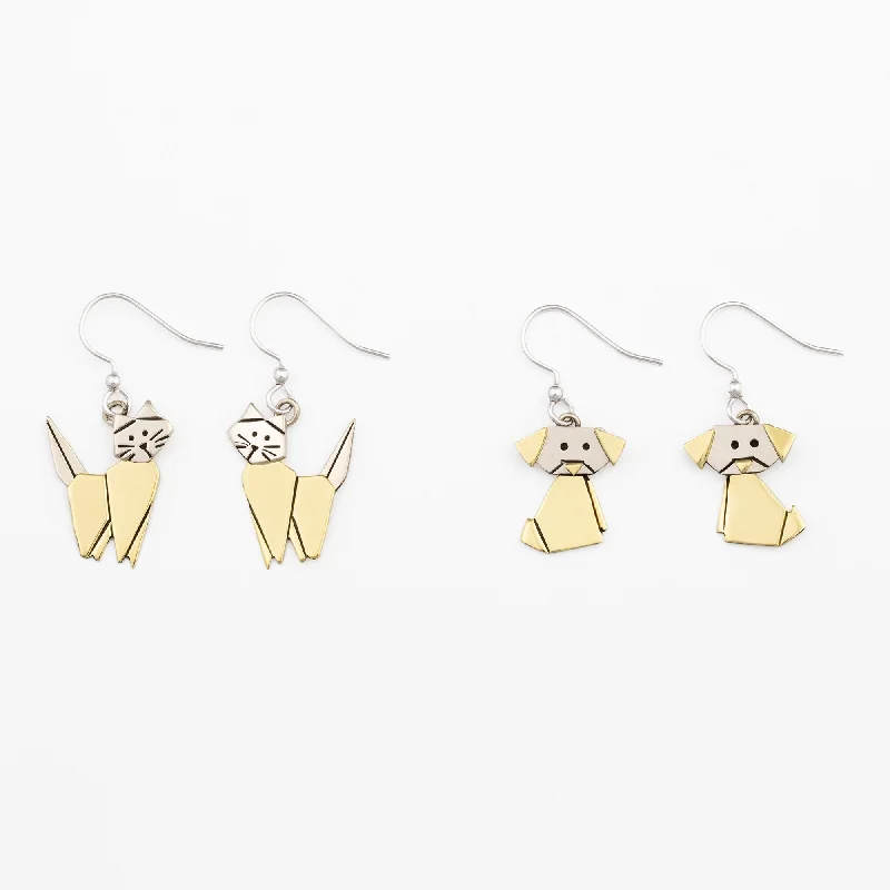 Last Chance To Shop High-End Jewelry At Markdown Prices Origami Pet Earrings