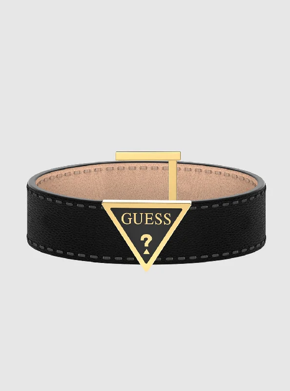 Limited-Stock Jewelry Clearance – Grab Your Favorites Now Black Triangle Logo Bracelet