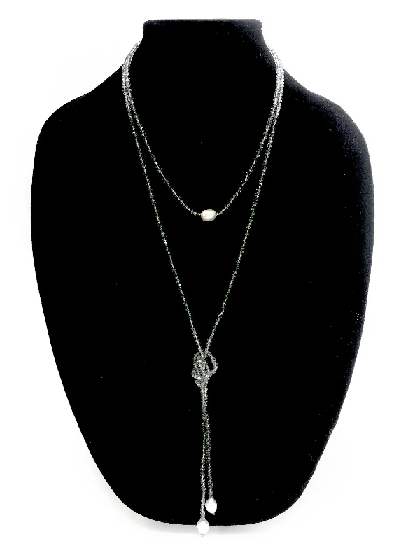 Grab Your Favorite Jewelry At The Lowest Prices Blue/Green Tone Knot Necklace
