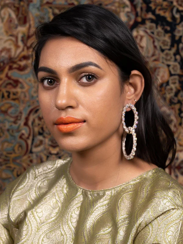 Get The Jewelry You Love At A Price You Love Odette Women Beige Glittery Dangle Earrings