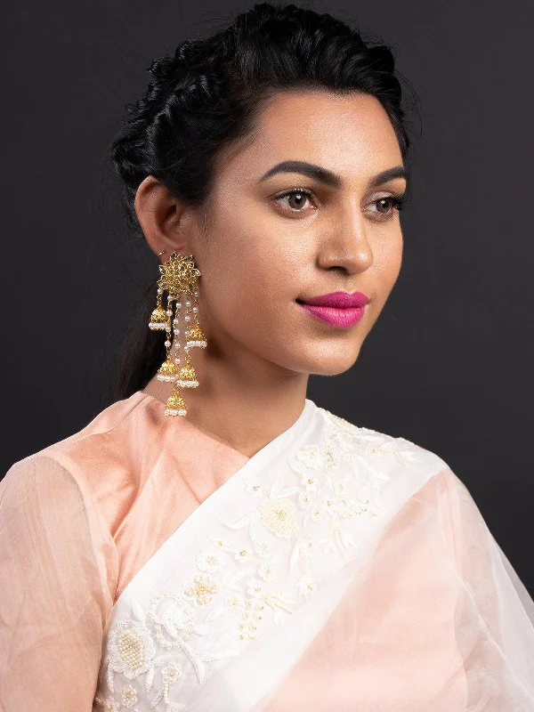 Your Dream Jewelry At Dream Prices – Shop Now Odette Women Gold Tone Multistring Jhumki Dangle Earrings