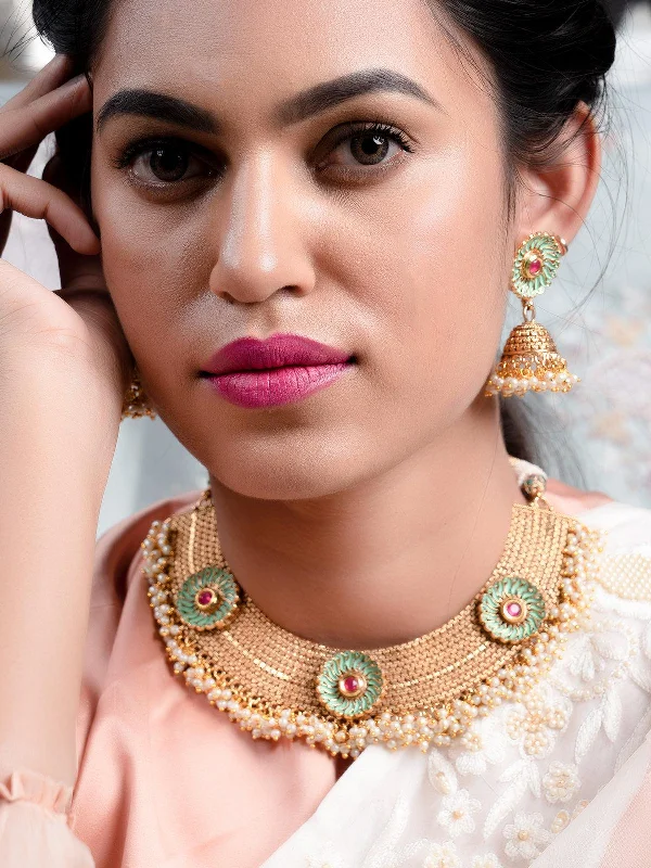 Shine In Style – Shop Jewelry Discounts Today Odette Women Gold Tone U-Shape Elegant Necklace