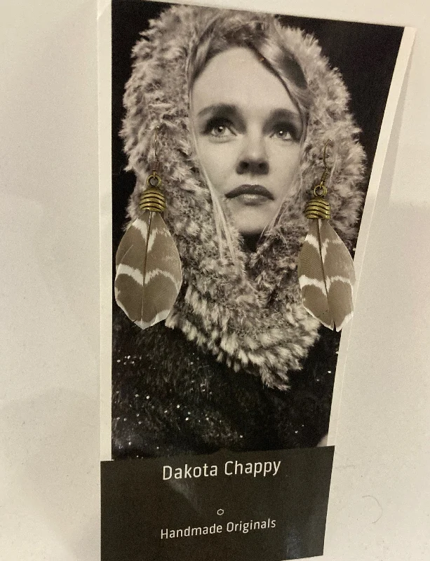 Special Offers On Handcrafted And Designer Jewelry Dainty Bronze Feather Earrings