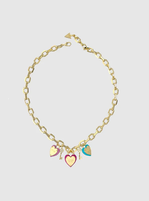Modern Jewelry At Exclusive Discounts – Shop Today Gold All You Need is Love Charm Necklace
