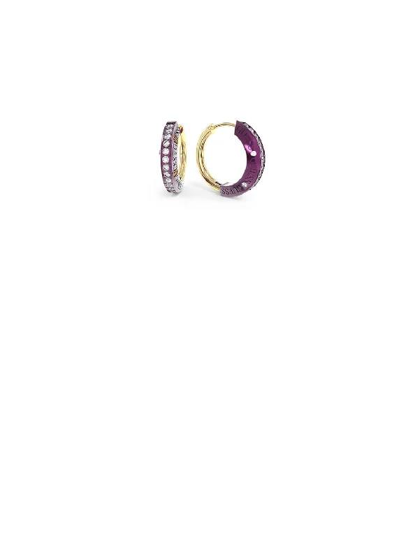 Exclusive Jewelry Bundles At Discounted Rates Gold and Purple Guess Bond Earrings