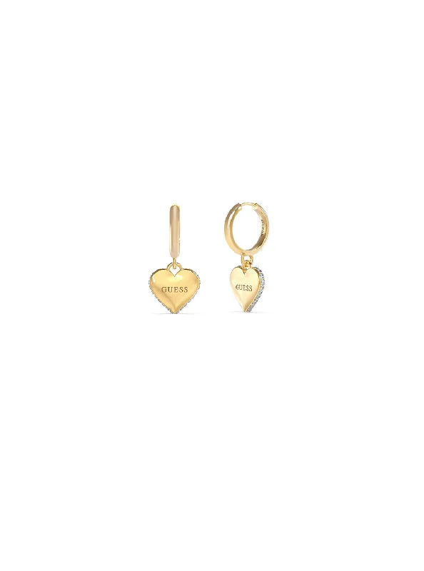 Best-Selling Jewelry Now Available At Special Deals Gold Falling In Love Heart Earrings