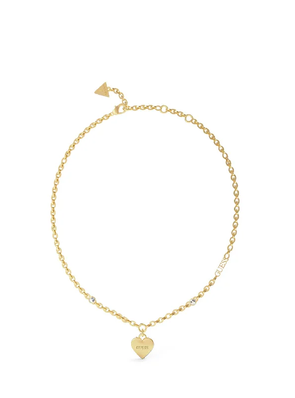Luxury Jewelry Sale – Sparkle For Less Gold Falling In Love Heart Necklace