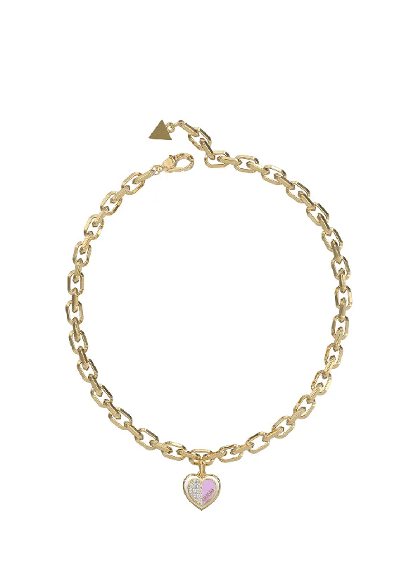 Luxury Jewelry Now At Special Promotional Rates Gold Lilac Heart Charm Necklace
