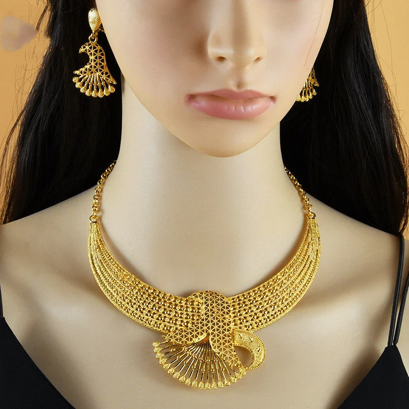 Jewelry Sale Alert – Shop Timeless Elegance Today Luxuria: 24K Gold-Plated Jewelry Set for Indian & Middle Eastern Elegance