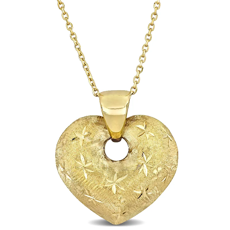 Bestselling Jewelry At Special Promotional Rates Mimi & Max Heart Necklace with Chain in 14k Yellow Gold - 17 in