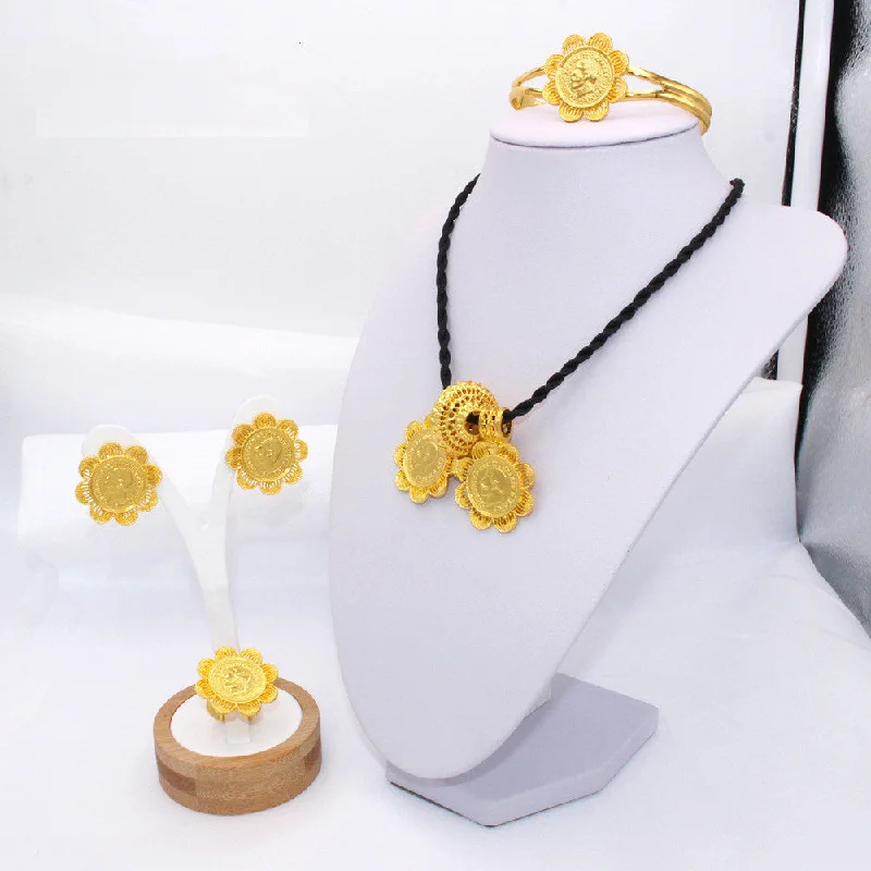 Unmissable Jewelry Sale – Shop Before It's Too Late Royal Elegance: Gold Jewelry Set for Indian Weddings