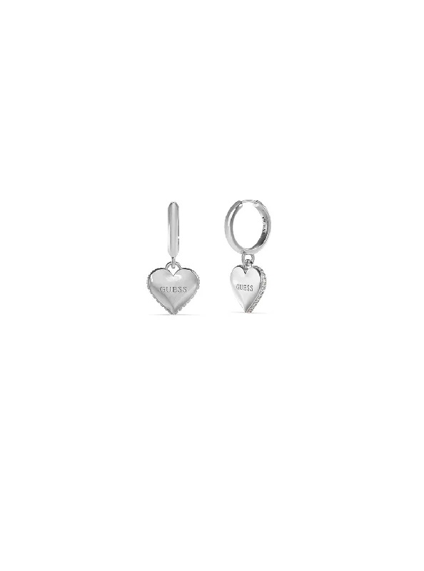 Grab Your Dream Jewelry At The Lowest Prices Silver Falling In Love Heart Earrings