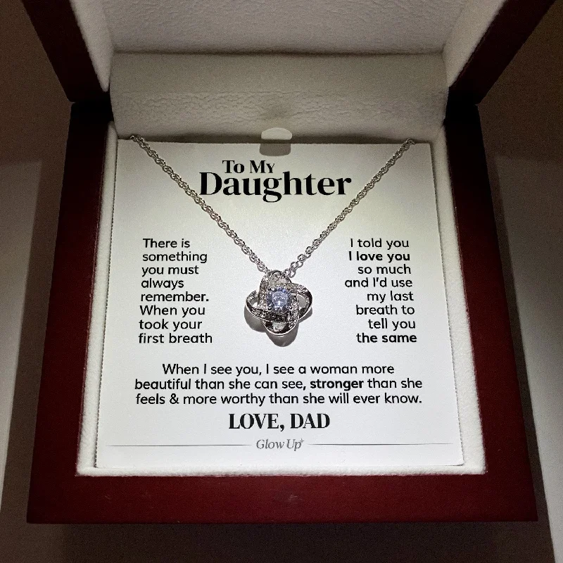 Fine Jewelry, Limited-Time Offers Available To My Daughter - Always Remember - Love Knot Necklace