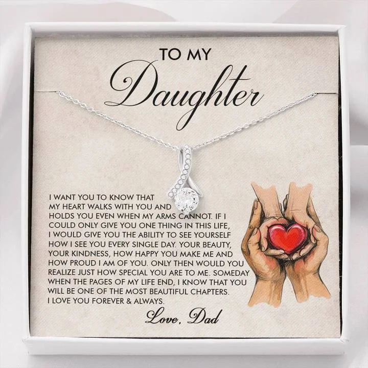 Shop Dazzling Jewelry With Special Promotional Discounts Daughter Gift From Dad Daughter Necklace Birthday Graduation Jewelry Gift For Daughter With Message Card And