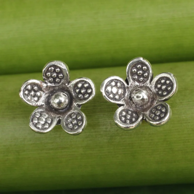 Shop Fine Jewelry With Amazing Deals Tribal Daisies Karen Hill Tribe Jewelry Sterling Silver Button Earrings