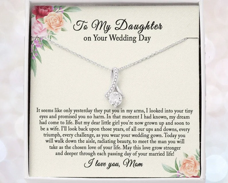 Exclusive Jewelry Offers – Shine For Less Wedding Gift for Bride from Mom Bride Gift from Mom Daughter Gift on Wedding Day Wedding Gift for Daughter Gift for